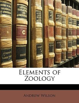 portada elements of zoology