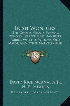 portada irish wonders: the ghosts, giants, pookas, demons, leprechauns, banshees, fairies, witches, widows, old maids, and other marvels (188 (en Inglés)