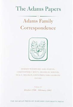 portada Adams Family Correspondence, Volume 14: October 1799 – February 1801 (Adams Papers) (en Inglés)
