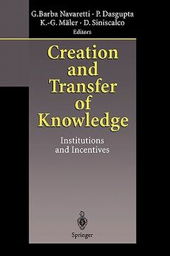 portada creation and transfer of knowledge: institutions and incentives