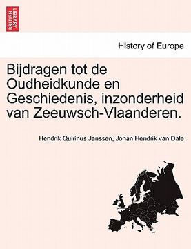 portada Bijdragen tot de Oudheidkunde en Geschiedenis, inzonderheid van Zeeuwsch-Vlaanderen. Vijfde Deel.