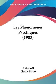 portada Les Phenomenes Psychiques (1903) (in French)