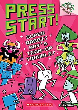 portada Super Rabbit Boy'S Team-Up Trouble! A Branches Book (Press Start! #10), Volume 10 (en Inglés)