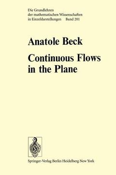 portada continuous flows in the plane (en Inglés)