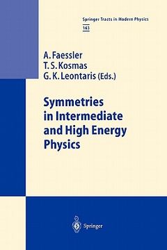 portada symmetries in intermediate and high energy physics (en Inglés)