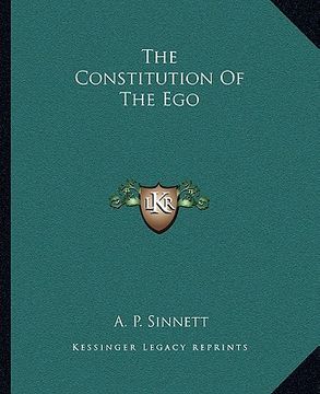 portada the constitution of the ego (en Inglés)