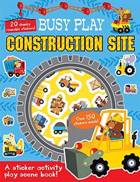 portada Busy Play Construction Site (Busy Play Reusable Sticker Activity) (en Inglés)