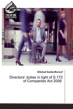 portada Directors' duties in light of S.172 of Companies Act 2006 (en Inglés)
