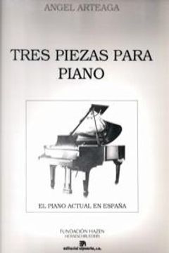 portada tres piezas para piano