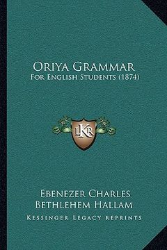 portada oriya grammar: for english students (1874)