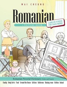 portada Romanian Picture Book: Romanian Pictorial Dictionary (Color and Learn) (en Inglés)