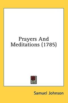 portada prayers and meditations (1785) (in English)