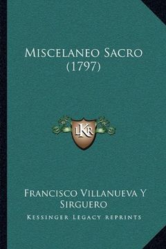 portada Miscelaneo Sacro (1797) (in Spanish)