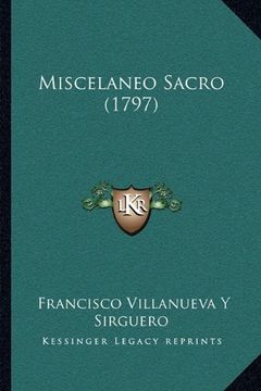 portada Miscelaneo Sacro (1797)