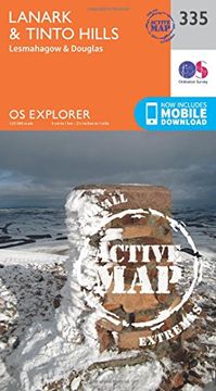 portada Lanark and Tinto Hills 1 : 25 000 (OS Explorer Active Map)