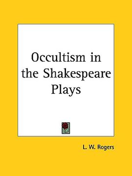 portada occultism in the shakespeare plays (en Inglés)