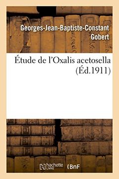 portada Étude de l'Oxalis acetosella (Généralités)