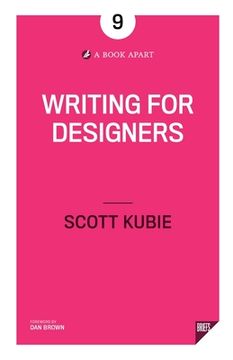 portada Writing for Designers (en Inglés)