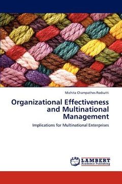 portada organizational effectiveness and multinational management