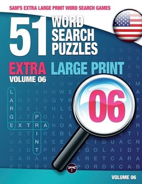 portada Sam's Extra Large-Print Word Search Games: 51 Word Search Puzzles, Volume 6: Brain-stimulating puzzle activities for many hours of entertainment (in English)