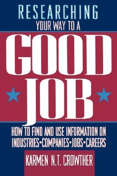portada researching your way to a good job (en Inglés)