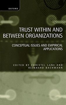 portada Trust Within and Between Organizations: Conceptual Issues and Empirical Applications (en Inglés)