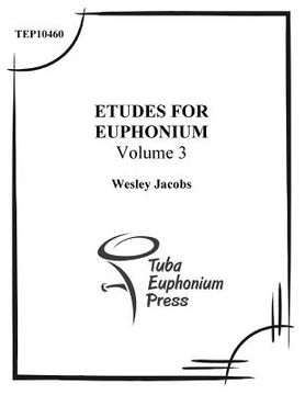 portada Etudes for Euphonium (volume 3) (en Inglés)