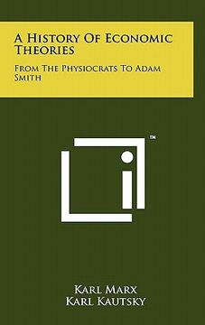 portada a history of economic theories: from the physiocrats to adam smith (en Inglés)