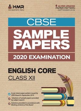 portada Sample Papers - English Core: CBSE Class 12 for 2020 Examination (en Inglés)