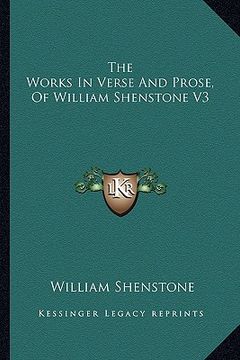 portada the works in verse and prose, of william shenstone v3
