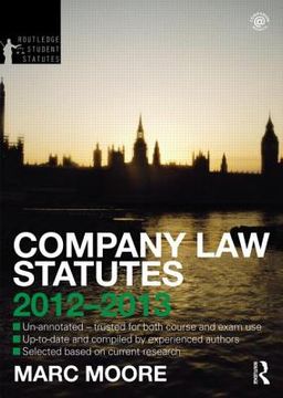 portada company law statutes 2012-2013