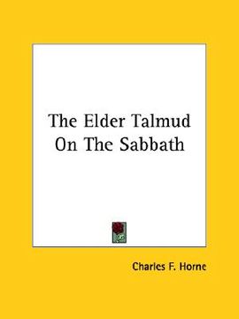 portada the elder talmud on the sabbath (en Inglés)