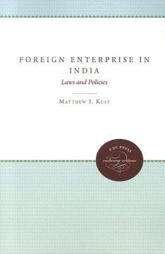 portada foreign enterprise in india: laws and policies (en Inglés)