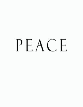 portada Peace: Black and White Decorative Book to Stack Together on Coffee Tables, Bookshelves and Interior Design - Add Bookish Char (en Inglés)