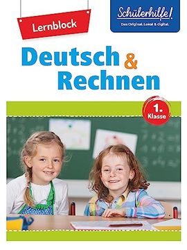 portada Übungsblock Deutsch + Rechnen 1. Klasse: Schülerhilfe (en Alemán)