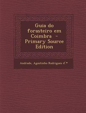 portada Guia Do Forasteiro Em Coimbra (in Portuguese)