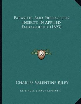 portada parasitic and predaceous insects in applied entomology (1893) (in English)