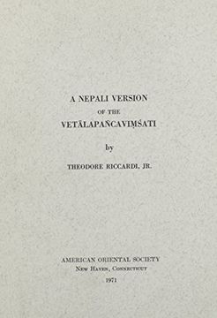 portada A Nepali Version Vetalapancavimsati (American Oriental Series) (en Inglés)