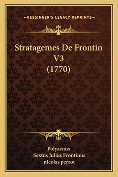 portada Stratagemes De Frontin V3 (1770) (en Francés)