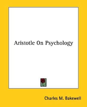 portada aristotle on psychology (en Inglés)