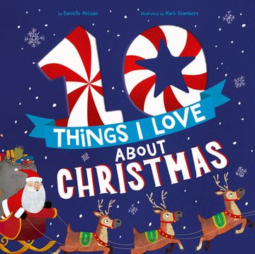 portada 10 Things I Love about Christmas: A Christmas Book for Kids and Toddlers (en Inglés)