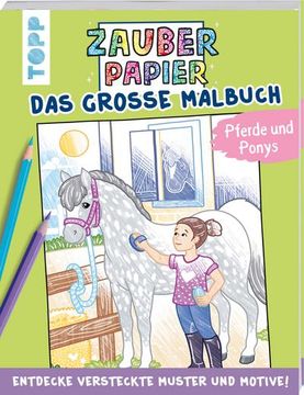 portada Zauberpapier - das Große Malbuch - Pferde und Ponys (en Alemán)