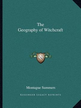 portada the geography of witchcraft (en Inglés)