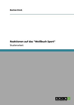 portada Reaktionen auf das "Weißbuch Sport"