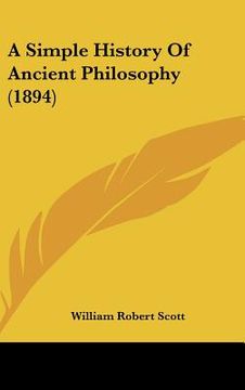 portada a simple history of ancient philosophy (1894)