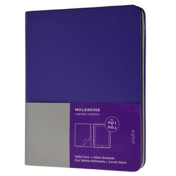 portada Moleskine - Funda iPad 3 y 4, color violeta brillante + cuaderno "Volant", color violeta brillante (Moleskine Digital Covers)