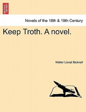 portada keep troth. a novel. (en Inglés)