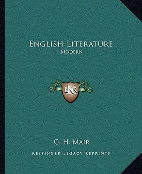 portada english literature: modern (in English)