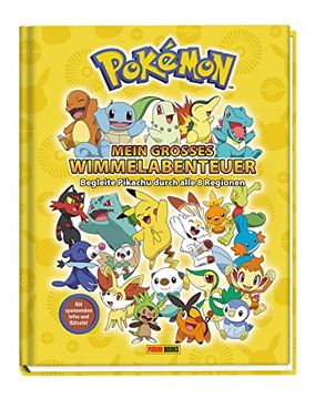 portada Pokémon: Mein Großes Wimmelabenteuer: Begleite Pikachu Durch Alle 8 Regionen (en Alemán)