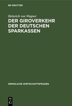 portada Der Giroverkehr der Deutschen Sparkassen (en Alemán)